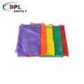 Custom Size Reusable PP PE Drawstring Vegetable Packing Onions Leno Mesh Bags